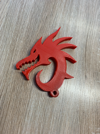 dragon keychain pendant by xeraj household festivities year of key accessories 3d print model - Mito3D