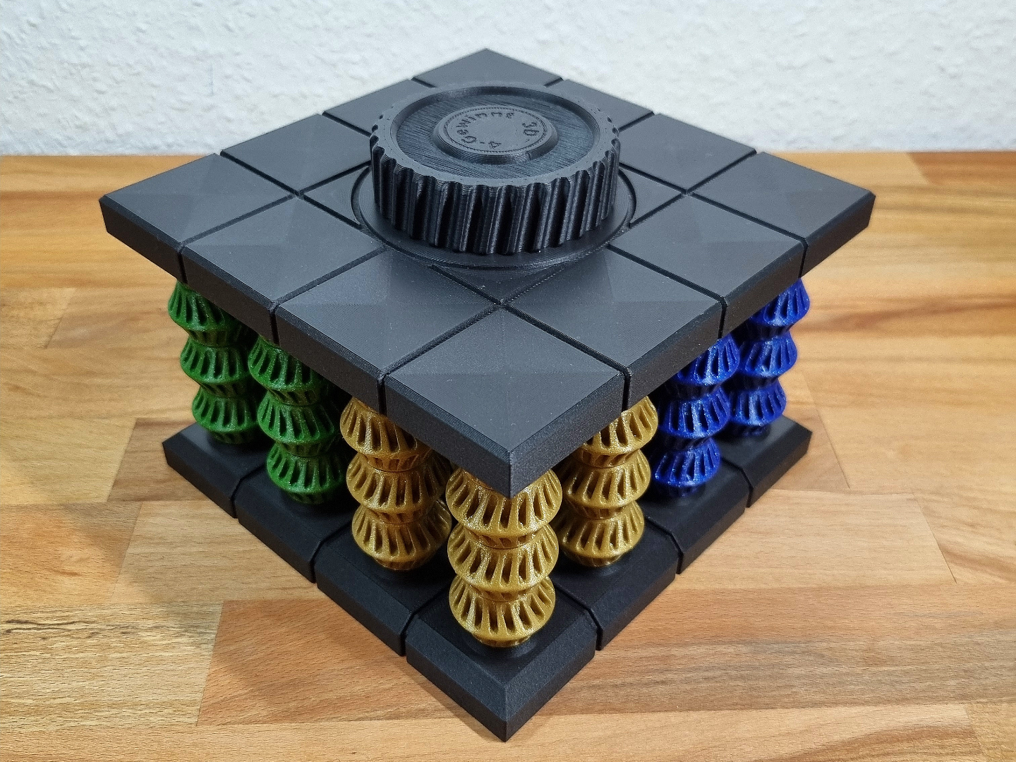 conectar 4 3d versión 2 tablero juego by corredor diurno juguetes juegos niños mesa tornillo 3 connect4 conectarcuatro 4inarow nostalgia ganar fila nostálgico gana 3D print model - Mito3D