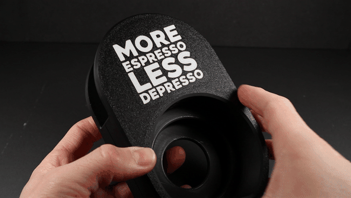 espresso depresso office desk holder by 3d household cup coffee mount accessories drink beer soda can work 3d print model - Mito3D