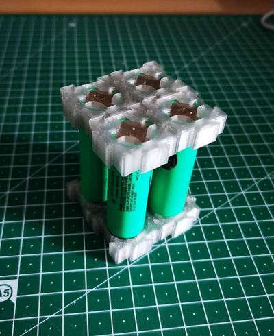 18650 modular cell holder bracket by dayrusher hobby & diy electronics case english battery arduino thingiverse 18650case batteryholder lipobattery german 3d print model - Mito3D