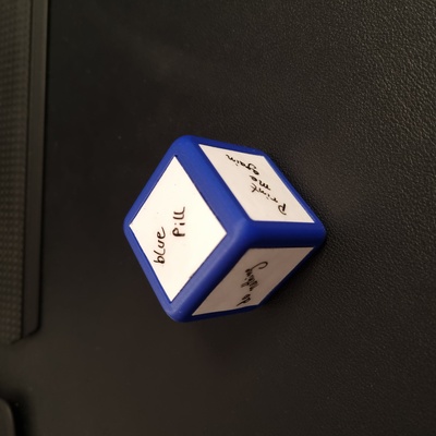 writable blank dice by dayrusher toys & games board 40mm wurfel 3d print model - Mito3D