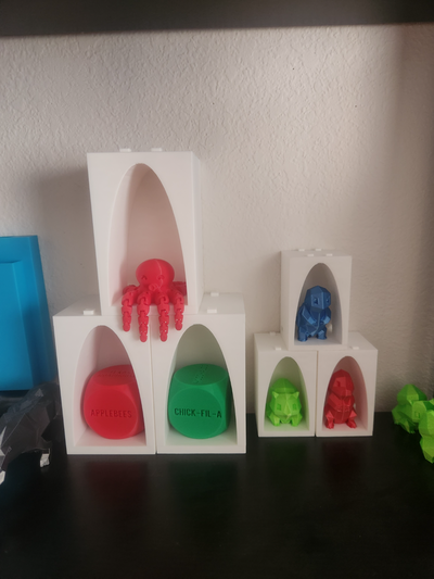 configurabile schermo astuccio guaina 5 dimensioni xs s m l xl rgb luce individuare in indietro by tipo utensili organizzatori scatola luci conservazione organizzazione organizzatore pila impilabile contenitore design bidone configurato 3d stampa 3d print model - Mito3D