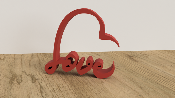 liebe herz deko by hg design haushalt dekor valentinstag 3d print model - Mito3D