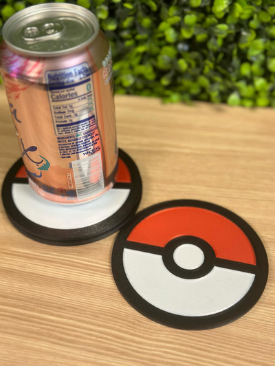 dürtmek bardak altlıkları by puan tasarımlar ev halkı dekor pokemon top altlığı i̇çmek içki sahibi 3d print model - Mito3D