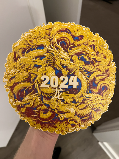 2024 an of dragon no ams nécessaire by rp47 dessins génératif 3d modèle forge chapeaux lithophane art signe 3d print model - Mito3D