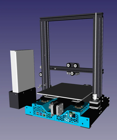 crealidad ender 3 pro posterior caso funda frambuesa pi 4 adecuado duende extrusora cable by indeleble 3d impresora partes mini raspberrypi raspberrypi4 raspberrypihousing crealityender3 skr ender3pro crealityender3pro v3 e3 skr3 skr3ez trasero 3d print model - Mito3D