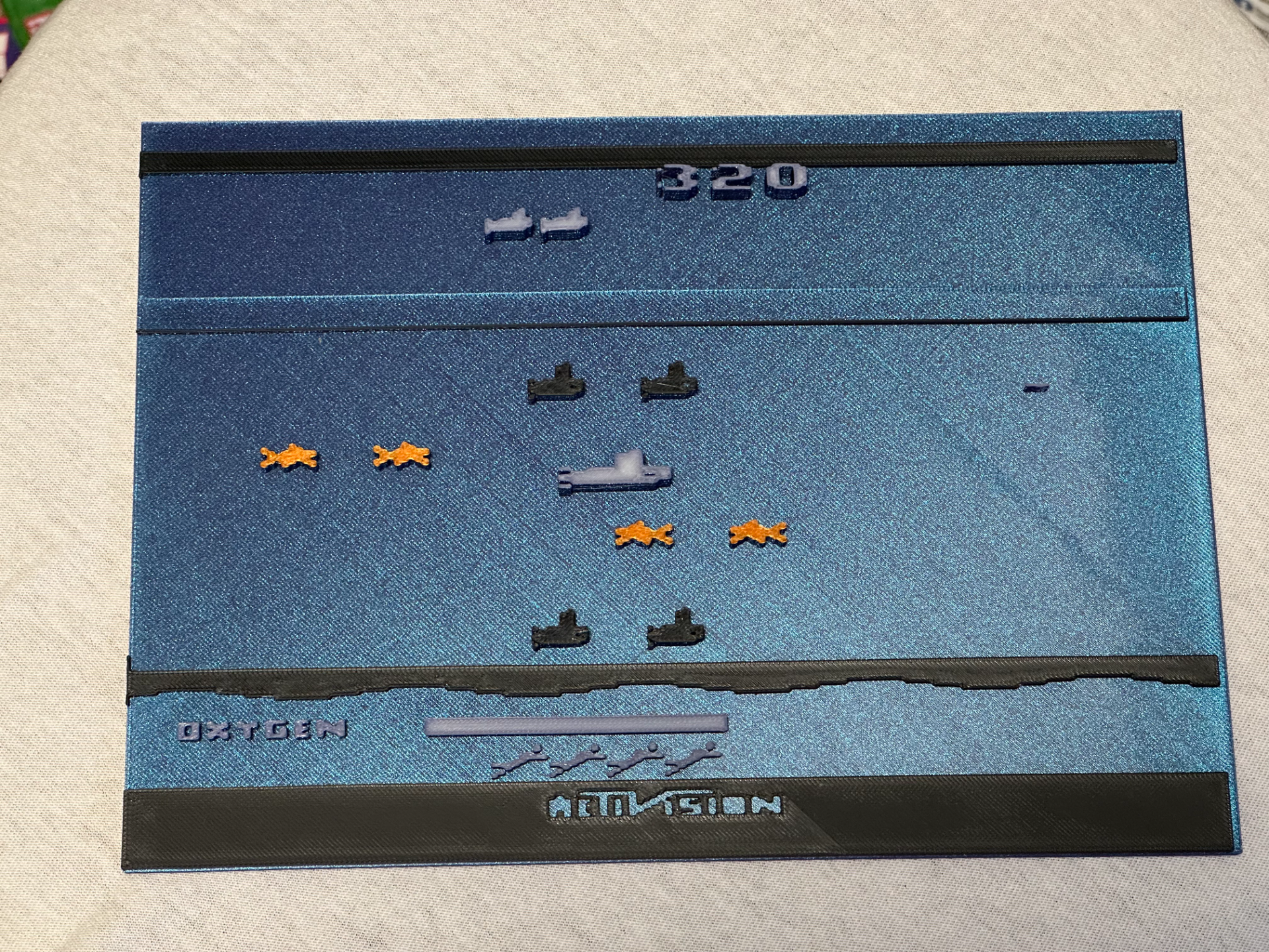 atari 2600 seaquest by baramyou arte 2d parete 3D print model - Mito3D