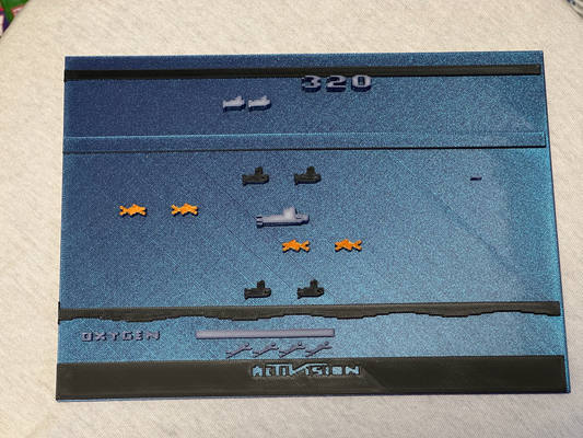 atari 2600 seaquest by baramyou arte 2d parete 3d print model - Mito3D