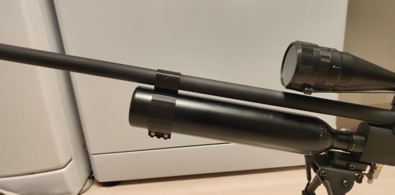 rigidificateur canon bouteille pcp carabine hatsan usine by olivier3dprint loisir diy 3d print model - Mito3D