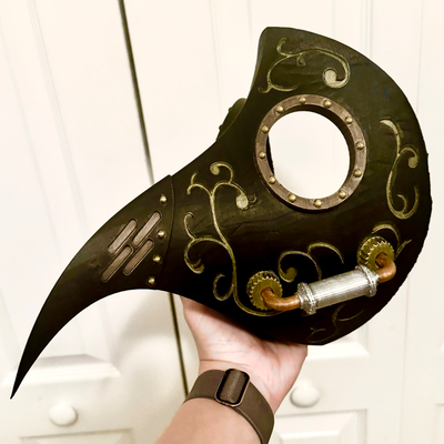 plague doctor mask by 3dxav props & cosplays plaguemask antique plaga mascara elegant antiguedad edadmedia renacimiento medieval secta 3d print model - Mito3D