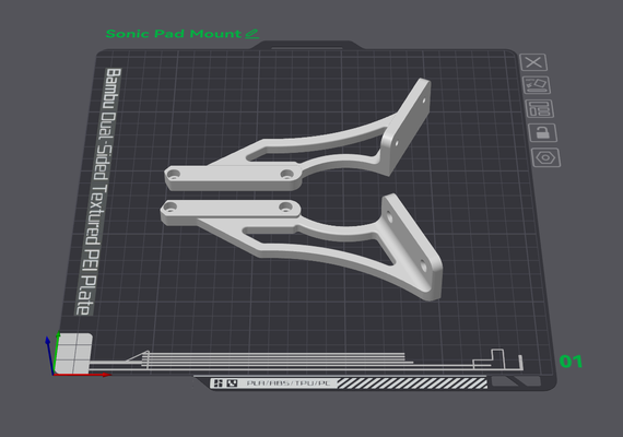 sonic pad mount by chrscoop 3d printer parts 3d print model - Mito3D