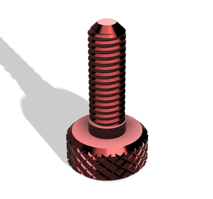 m6 bolt 18mm by smichaud tools hand screw nut thumb 3d print model - Mito3D