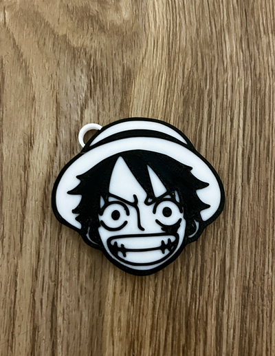 one piece luffy keychain by sb3d art signs & logos key anime onepiece 3d print model - Mito3D