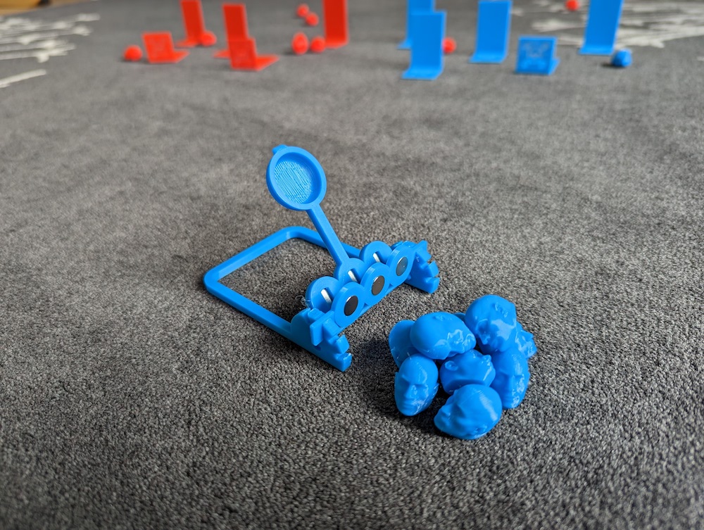 magnetopulta magnético catapulta jogos by ian faltas brinquedos ímãs suporte nosupports alvos 3dprintedcatapult flop 3D print model - Mito3D