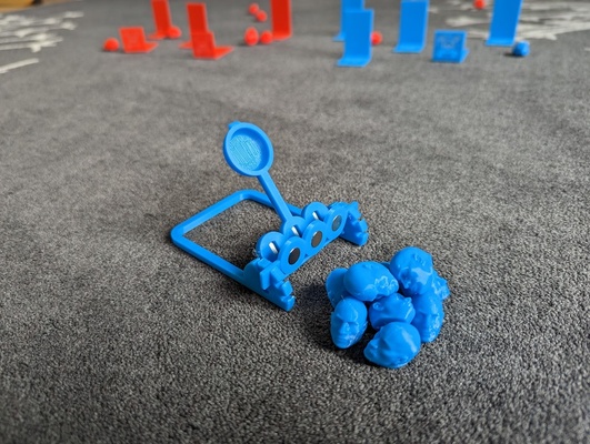 magnetopulta magnético catapulta jogos by ian faltas brinquedos ímãs suporte nosupports alvos 3dprintedcatapult flop 3d print model - Mito3D