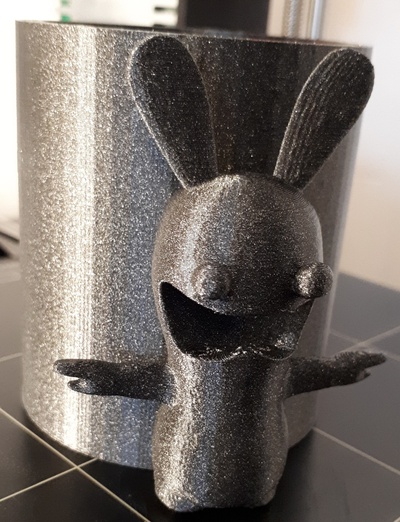 pot crayon lapin cr tin remixed by olivier3dprint tools gadgets rabbit rabbids cretin raving 3d print model - Mito3D