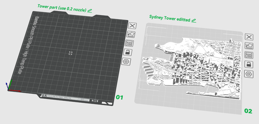 sydney australie 3d miniature tour fixé remixé by midi miniatures architecture 3d print model - Mito3D