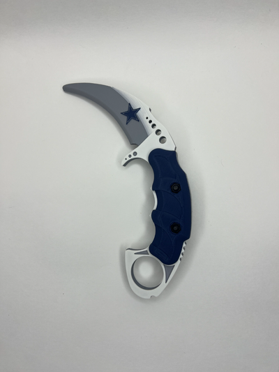 vaqueros karambit cuchillo entrenador by bolt3ddesign accesorios cosplays réplica arma apuntalar espada cosplay monitor 3d print model - Mito3D