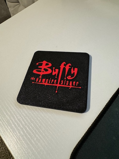 buffy vampire tueur coaster carré by rcrunger ménage maison modèles montagnes russes 3d print model - Mito3D