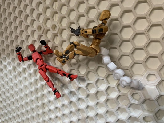 flexible posable display arm dummy 13 on hsw honeycomb storage wall remixed by bre3dlove designs toys & games figure articulated flexi joint adapter actionfigure jointed honeycombstorage honeycombstoragewall honeycombwall dummy13 3d print model - Mito3D