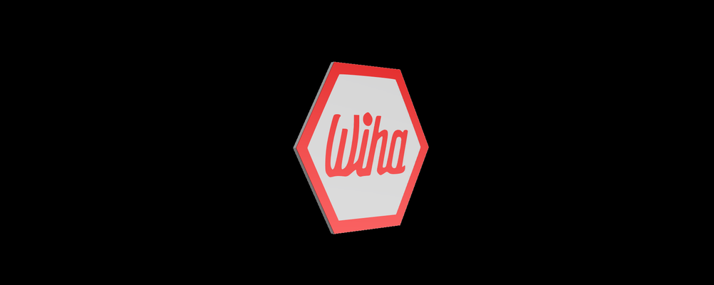 wiha magnético logotipo by klauskolbe007 arte sinais logotipos distintivo 3d print model - Mito3D