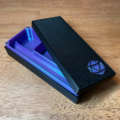 ttrpg session box slim by filamently toys & games dnd dice storage 3d print model - Mito3D