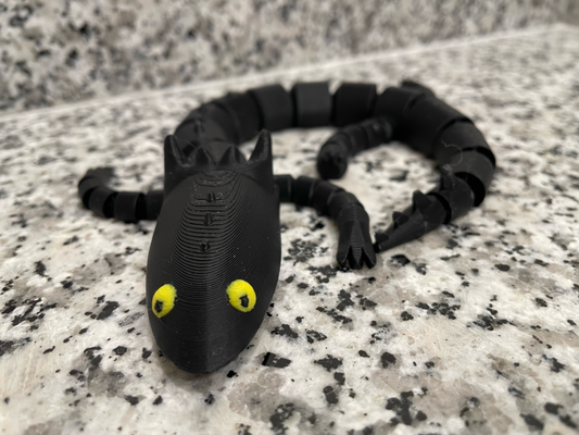 toothless - funny dancing articulated dragon by bucket codes miniatures creatures meme tiktok creature 3d print model - Mito3D