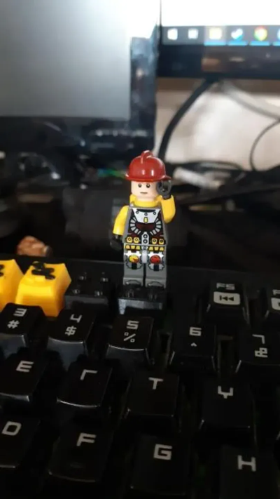 lego keycap works real by jumpshawt hobby & diy keyboard keycaps cherry mx artisankeycap 3d print model - Mito3D