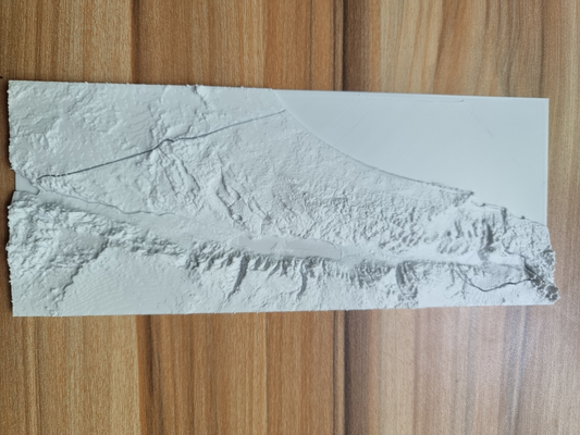 israele terreno carta geografica by senso formazione scolastica geografia 3d confine 3d print model - Mito3D