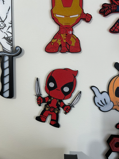dead pool wall decor by slowpoke's workshop household hero fun color 3d print model - Mito3D