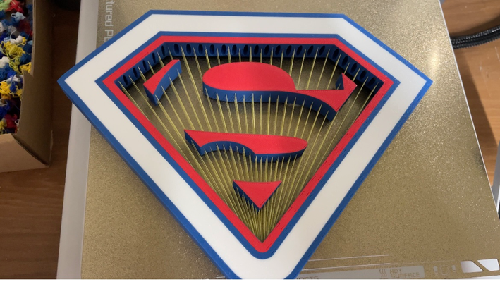 superman string led lamp by 3ddyfaber art models heroes 3d print model - Mito3D