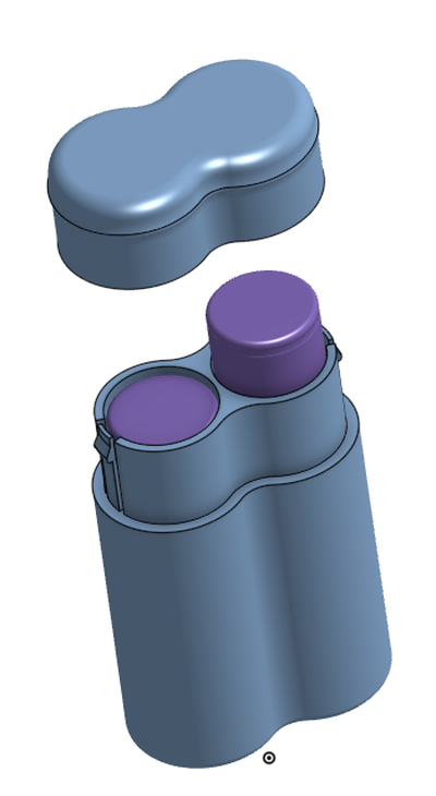 18650 casi single quadruplicare by ppastur passatempo fai elettronica 18650batteryholder 18650case astuccio guaina batteria 3d print model - Mito3D