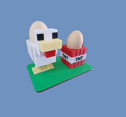 egg cup by zavaz household house models eggcup minecraft duck tnt food 3d print model - Mito3D