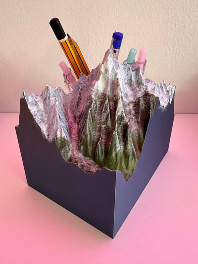 mont branco caneta suporte by teotenco96 arte modelos porta canetas montanha montblanc monte bianco portapenne 3d print model - Mito3D