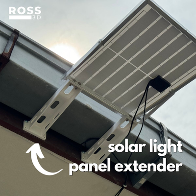 extender mini solar panels by ross3d household house models panel wall mount gutter light 3d print model - Mito3D