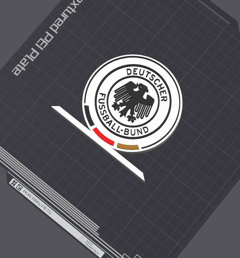 dfb logo masa ayakta durmak by 5kyrunn3r sanat işaretler logolar almanca futbol federasyon bundesliga dfl borussia dortmund mönchengladbach bayern münih birlik frankfurt ams hazır işaret euro 2024 dünya şampiyonu dünya fincan 3D print model - Mito3D