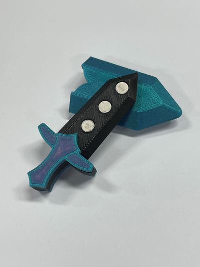 magnetic fidget sword by smileyprinter toys & games fidgetdesktoy toy cute 3d print model - Mito3D