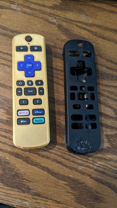 roku ses uzak by biraz uçmuş hobi kendin yap elektronik uzaktan kumanda tvremote 3d print model - Mito3D