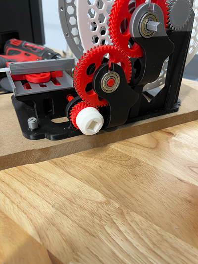 drill coupling upgraded filament spool winder remixed by cryspie tools 3d print model - Mito3D