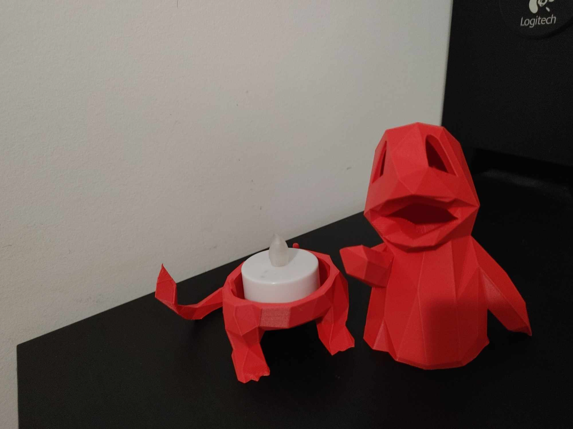 charmander polly dekoration laternen neu gemischt by manager kunst modelle geschenk gadget fdm led kerze kind spielzeug tee licht laterne lowpoly pokémon einfach unterstützung 3D print model - Mito3D