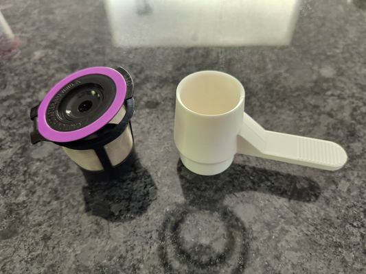 keurig scoop tamper reusable cups by makidev household house models scooper cup coffe 3d print model - Mito3D