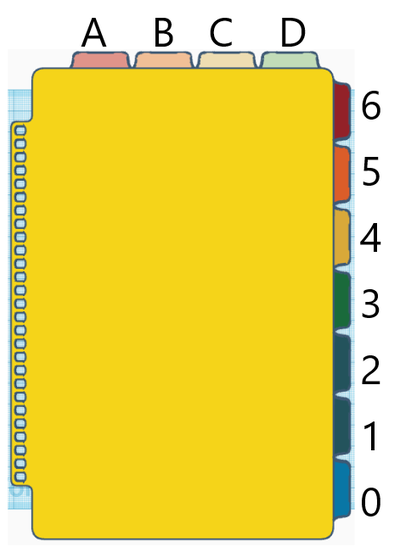 rocketbook schede divisori by bitflung utensili organizzatori divisore 3d print model - Mito3D