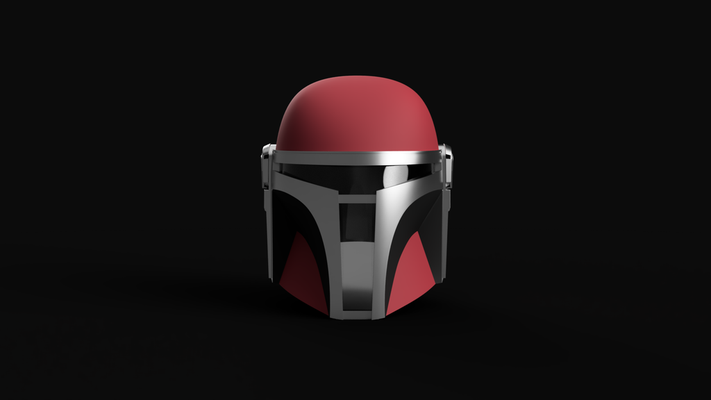 mandaloriano estação 3 reboque carmesim mando by percevejo adereços cosplays máscaras capacetes capacete pós imperial guerra estrelas themandalorian 3d print model - Mito3D