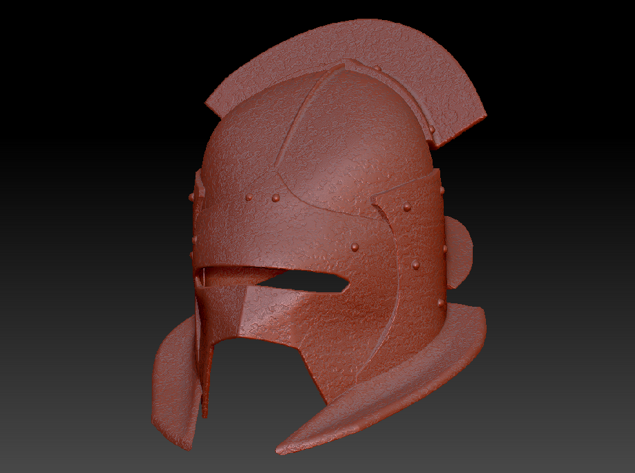 uruk hai casque v3 texturé by starbug accessoires cosplays masques casques lotr urukhai 3D print model - Mito3D