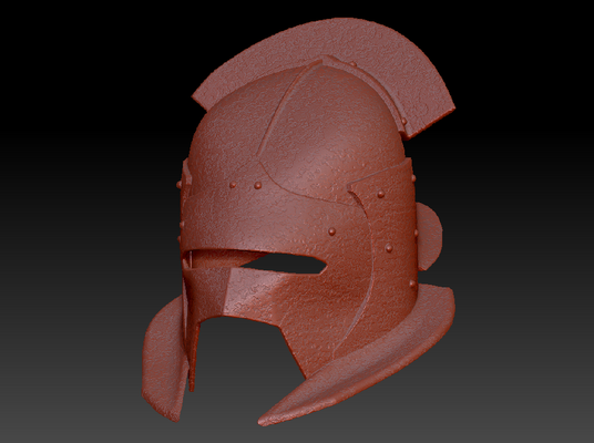 uruk hai capacete v3 texturizado by percevejo adereços cosplays máscaras capacetes lotr urukhai 3d print model - Mito3D