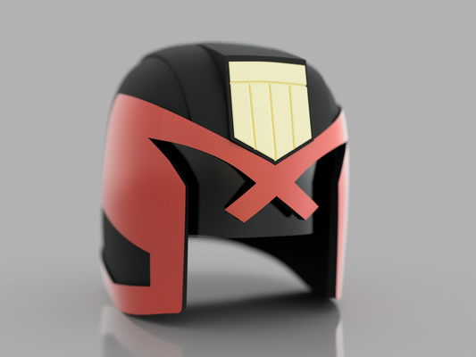 juez dredd 2012 inspirado casco by starbug accesorios cosplays mascaras cascos juez dredd 3d print model - Mito3D