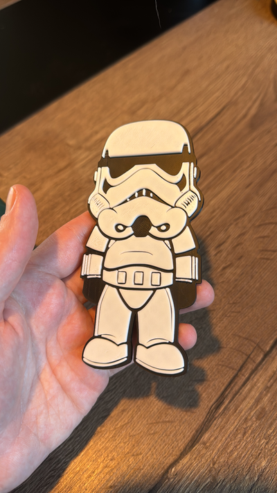 stormtrooper by raio miniaturas estrela guerras tempestade soldado guerra plano chibi fofa 3d print model - Mito3D