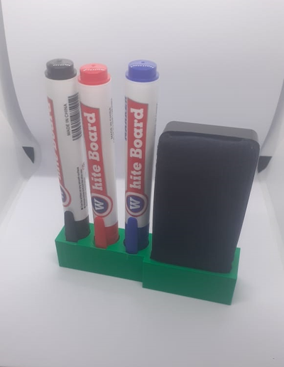 whiteboard marker radiergummi unterstützung by samantha256 3d drucker zubehör suporte marcador buch 3d print model - Mito3D