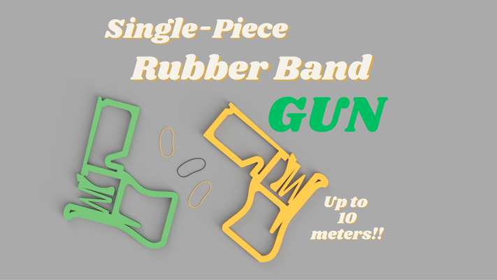 single piece gomma cancellare gruppo musicale pistola by jonathan1987 giocattoli giochi bambino pezzo divertente gioco facile accesso meccanismo assemblare assemblaggio 3d print model - Mito3D