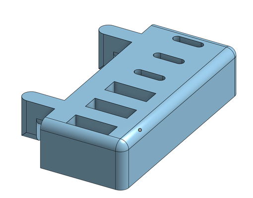 ikea skadis usb titulaire soutien 3 bâtons by jonathan sto ménage bureau usbc 3d print model - Mito3D